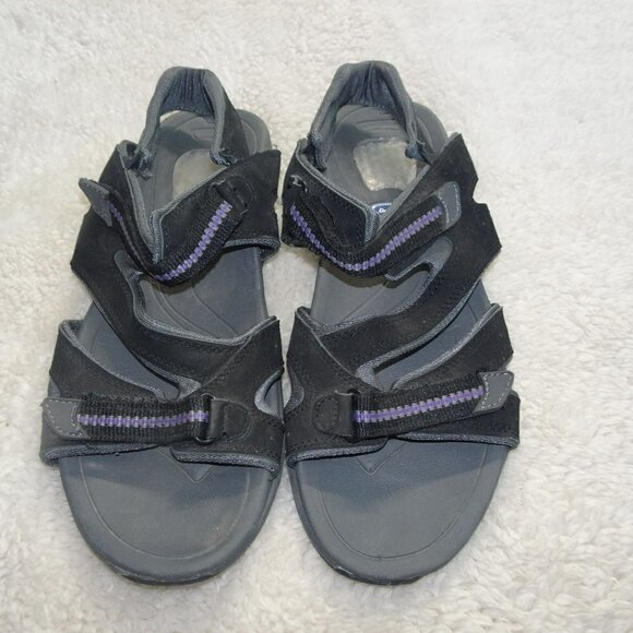 Dr Scholls Naveen III Strap Sandals Flats Leather Straps Size 10 - Picture 1 of 7